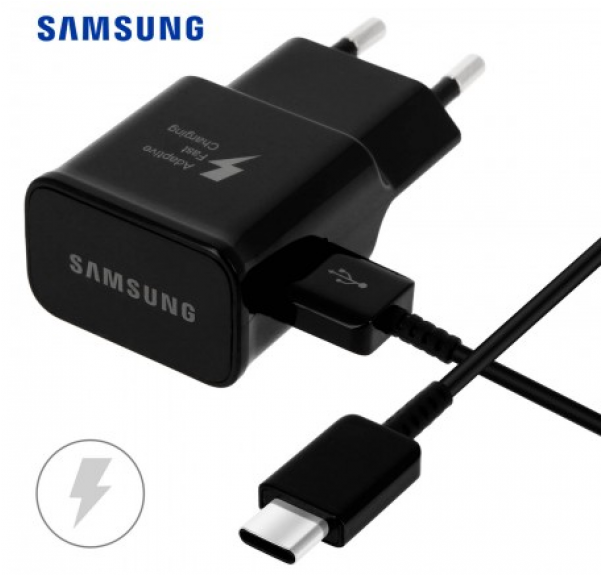 Samsung Travel Adapter Fast Charge Type C Cable 15w - Samsung Travel Adapter With Type C Cable (600x800), Png Download