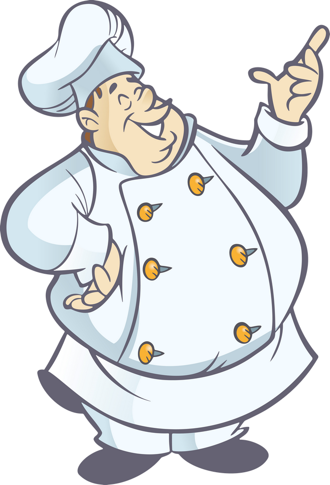 Cozinheiros Chef Images, Patches, Chef Pictures, Clip - Fat Chef Cartoon (670x985), Png Download