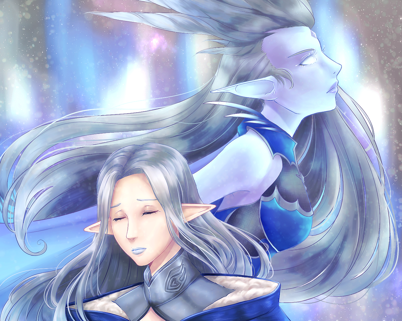 Iceheart Shiva From Ffxiv - Illustration (1280x1024), Png Download