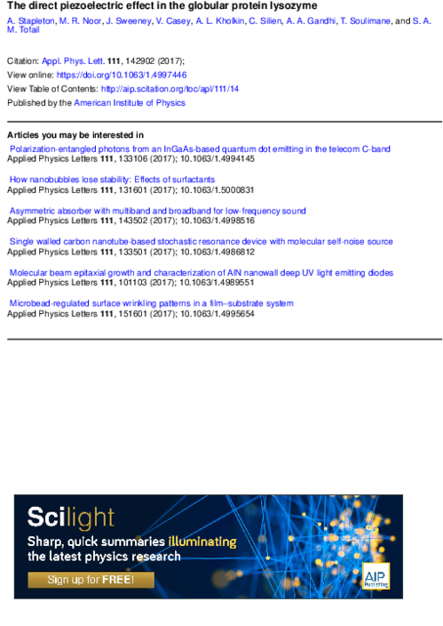 The Direct Piezoelectric Effect In The Globular Protein - Solar Cell Efficiency Tables Version 53 (600x794), Png Download
