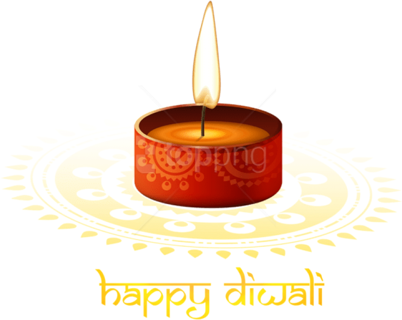Free Png Download Red Candle Happy Diwali Clipart Png - Diwali (850x699), Png Download