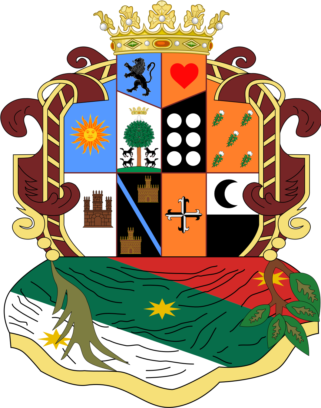 Escudo De San José Iturbide, Guanajuato, México - Illustration (1064x1377), Png Download