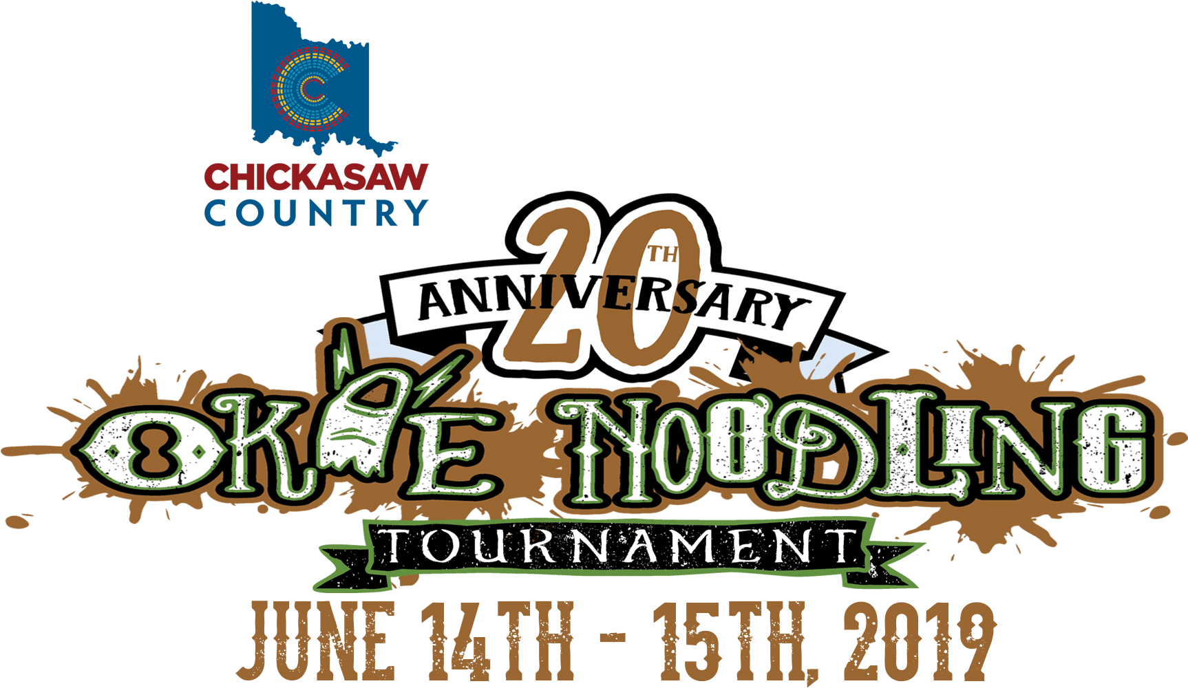 The O'fish'al Okie Noodling Website - Chickasaw Country (2100x1044), Png Download