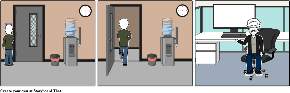 Biometric Attendance Use - Cartoon (1164x385), Png Download