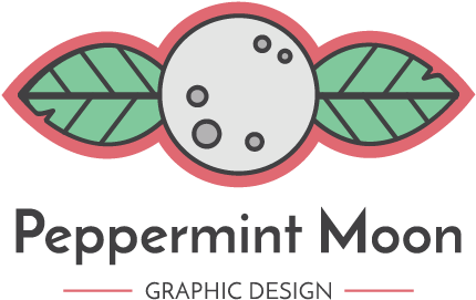 Peppermint Moon Logo Web - Fruit (1133x375), Png Download