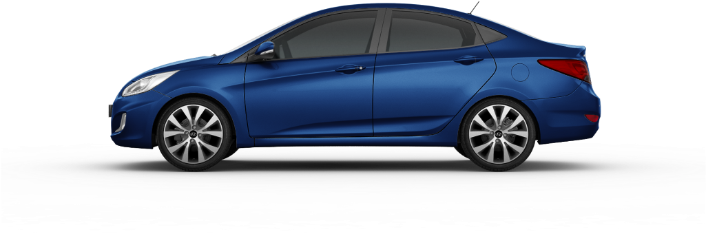 Coffee Bean Dazzling Blue - Hyundai Accent Dazzling Blue (1024x462), Png Download