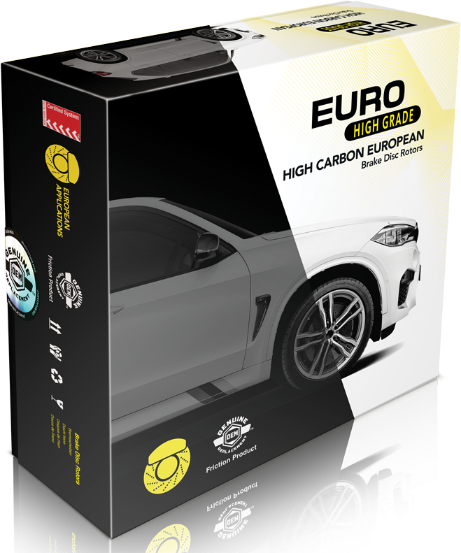 Euro-line Hg® Brake Disc Rotors European Heavy Duty (840x879), Png Download