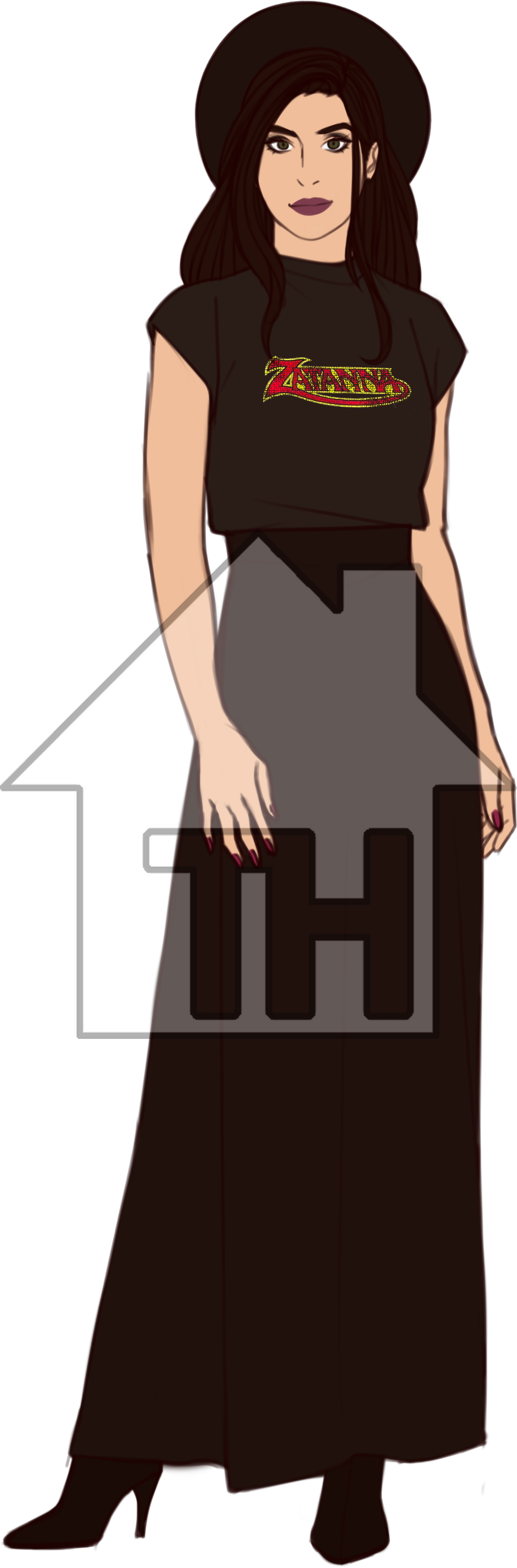 Details - Gown (1096x3322), Png Download