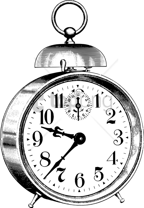 Free Png This Free Icons Design Of Old Alarm Clock - Table Clock Clip Art (480x690), Png Download