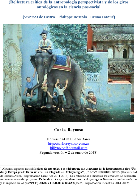 Pdf Relectura Critica De La Antropologia Perspectivista - 7 Sabios Cegos E O Elefante (612x792), Png Download