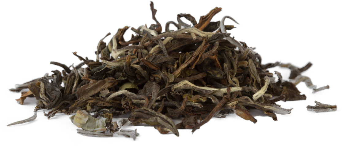 Tea Leaves - Dianhong Tea (1116x482), Png Download
