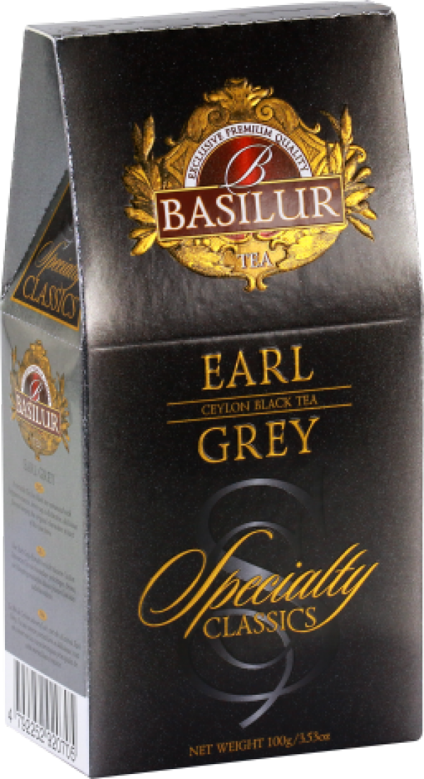 Basilur Tea Earl Grey Loose Leaf Black Tea Pack 100g - Basilur Earl Grey Tea (600x1102), Png Download