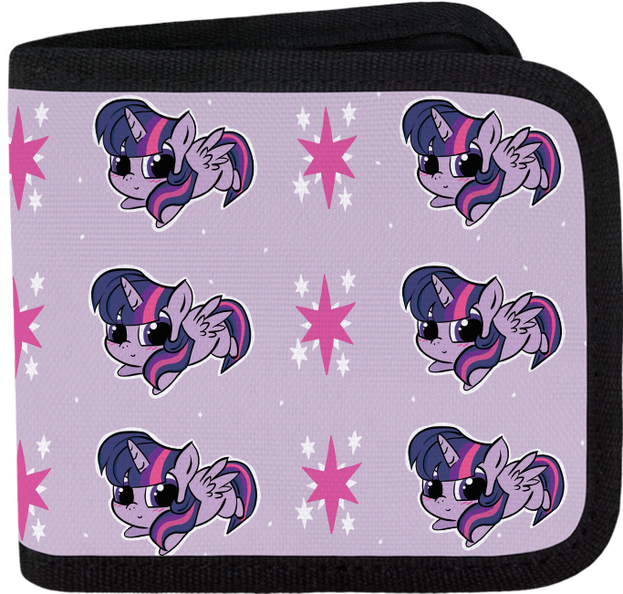 Cute Twilight Sparkle Canvas Wallet - Cartoon (1000x1000), Png Download