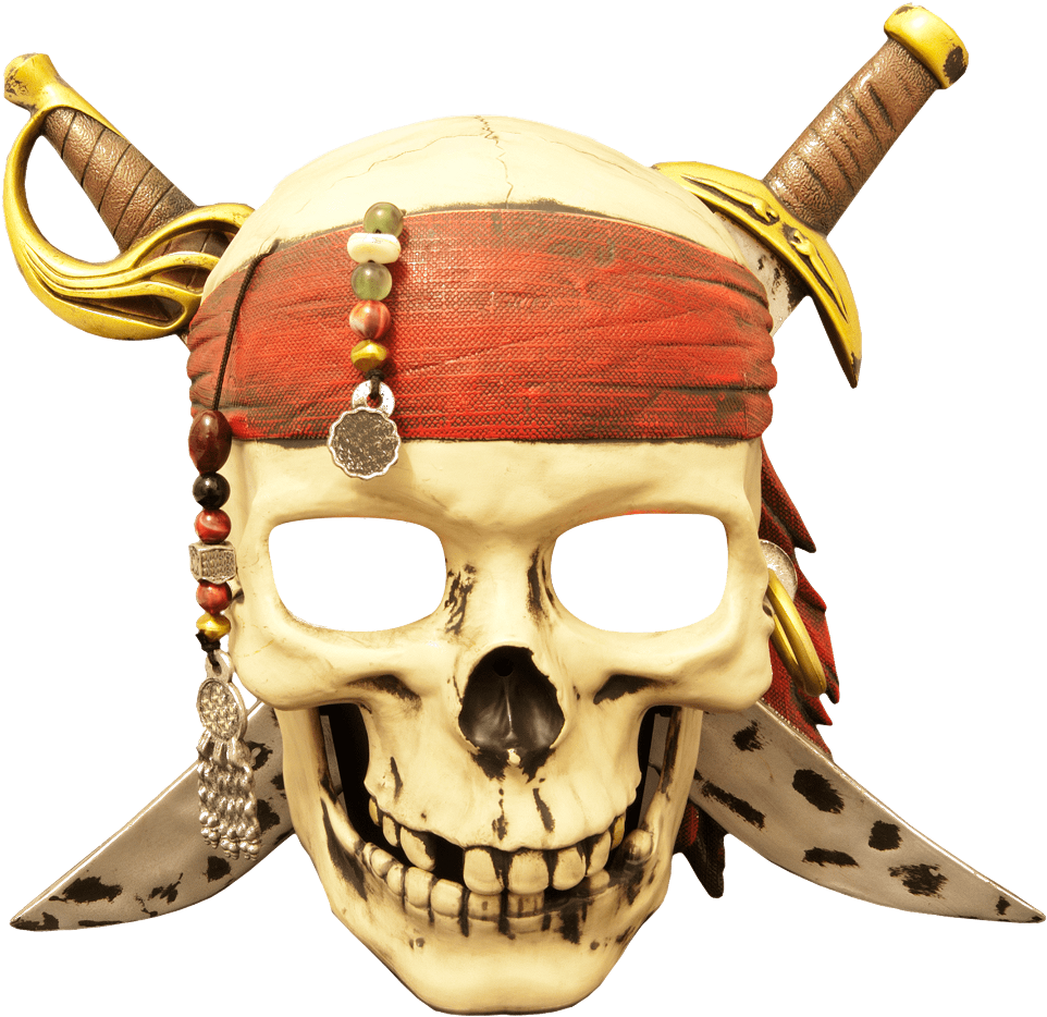 #dressup #costume #pirate #pirates #piratesofthecaribbean - Skull (1024x988), Png Download