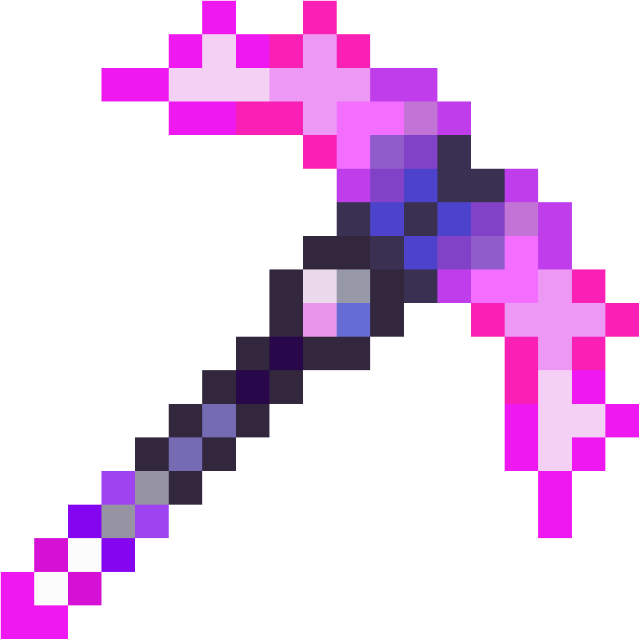 Nebula Pick - Terraria Pickaxe (1200x1200), Png Download