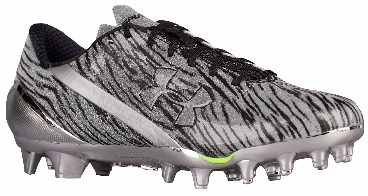 Under Armour Spotlight Mc Football Cleats - Under Armour Spotlight Football Cleats Black (1280x948), Png Download