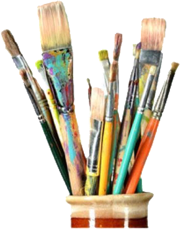#paintbrushes #art #pngs #png #lovely Pngs #usewithcredit - Concours Artistique (550x567), Png Download