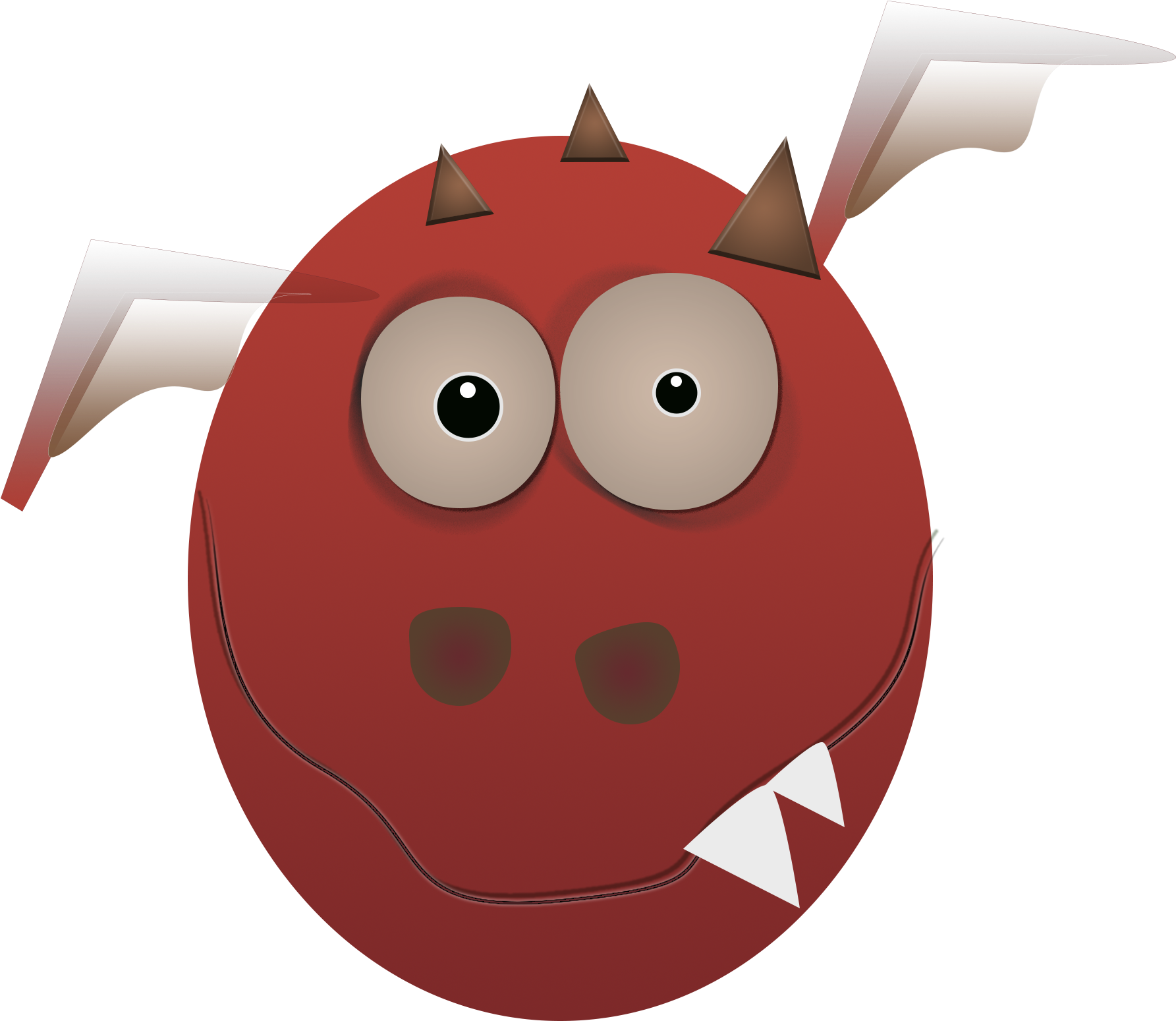 Monster Orange Monster Cartoon 1436328 - Monster (2000x2000), Png Download