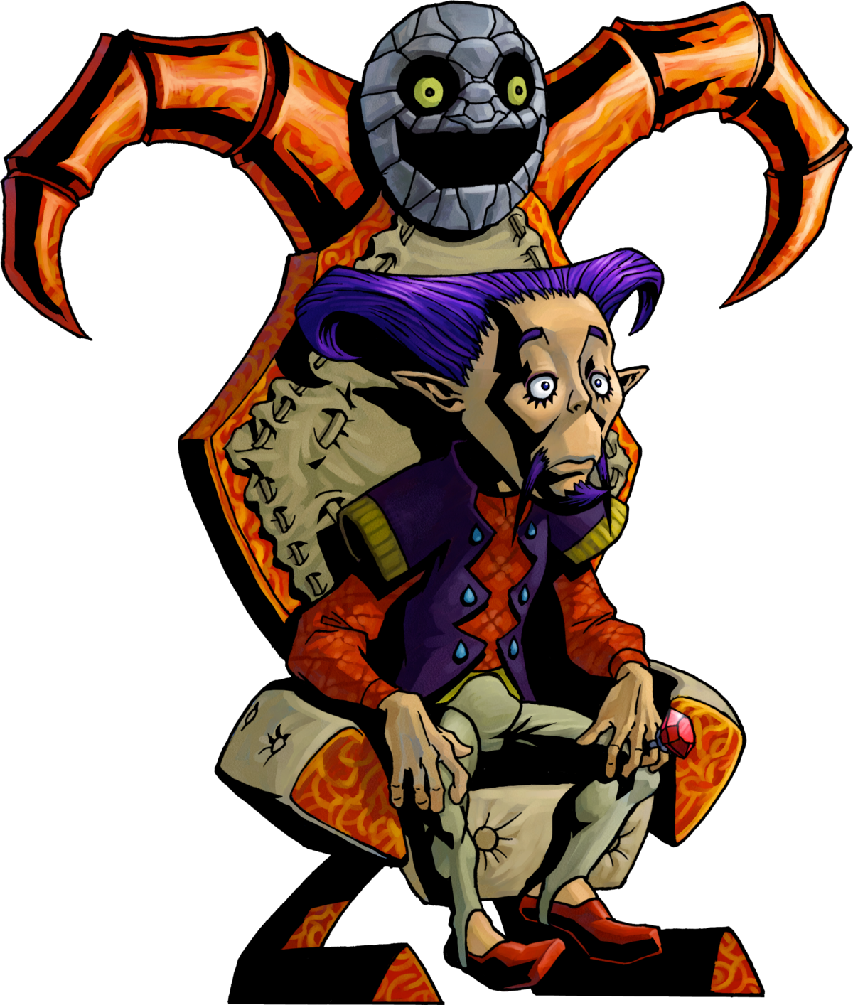 Zelda Majoras Mask Mayor (1200x1414), Png Download