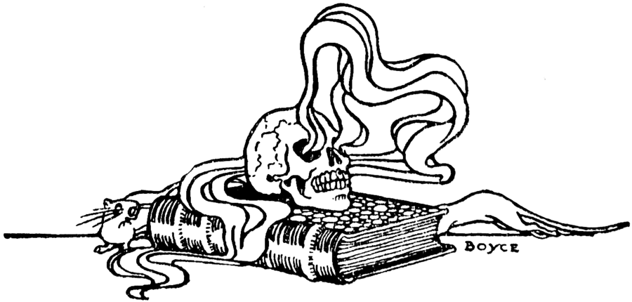 Download Smokingskull Png Clipart Computer Icons Clip - Skull And Book Clipart (900x430), Png Download