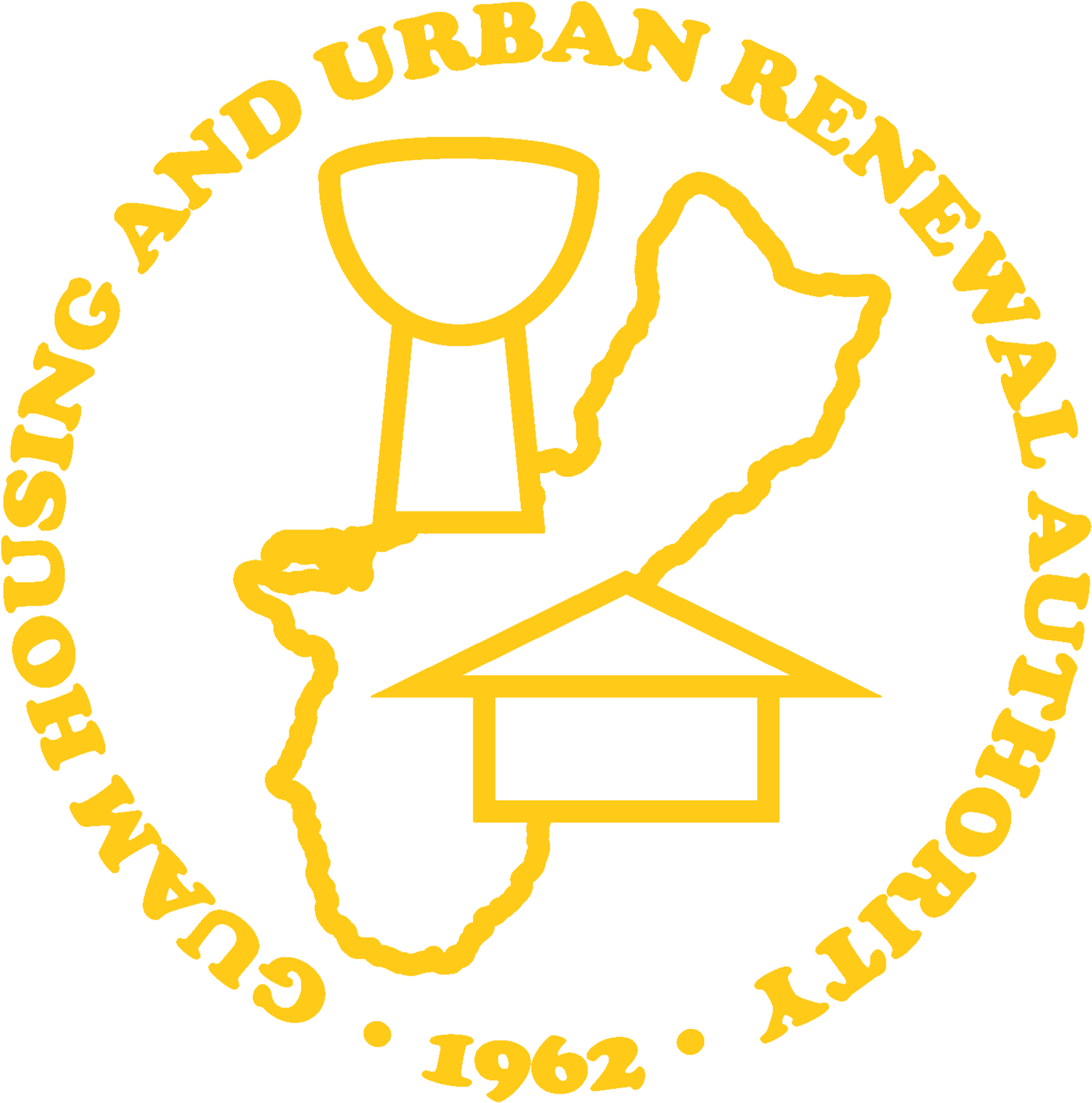 Ghura Logo Guam Housing And Urban - National Association Of Social Workers Of Uganda (1575x1575), Png Download