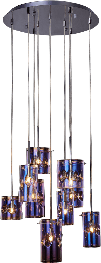 Venus 9 Light Pendant - Chandelier (801x1200), Png Download