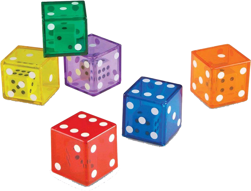 Kolorowe Kostki Do Gry (1080x1080), Png Download