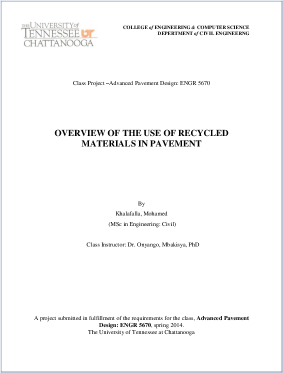 Pdf - University Of Tennessee (612x792), Png Download