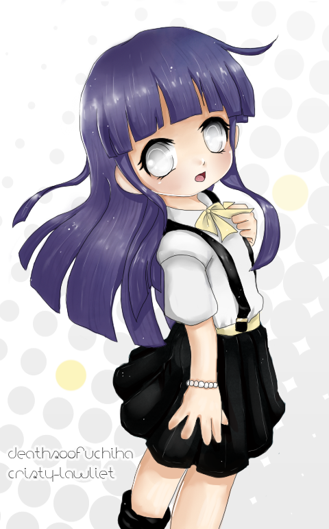 Hinata Chibi - Cartoon (480x771), Png Download