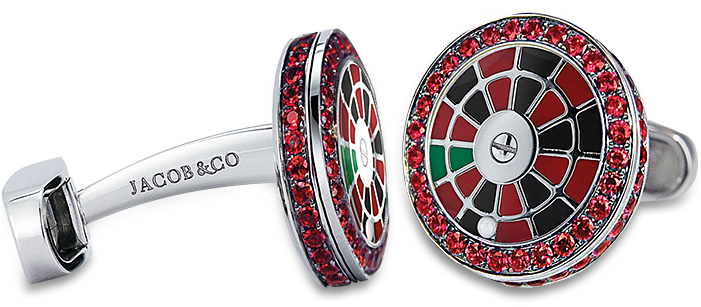 Description - Roulette Wheel Cufflinks (700x700), Png Download