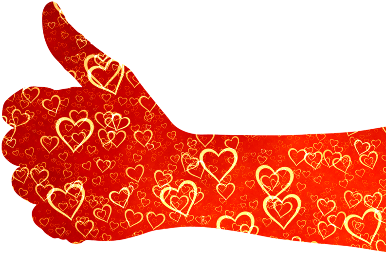 Like Thumb Heart, Emotions - Coup De Coeur Png (1024x682), Png Download