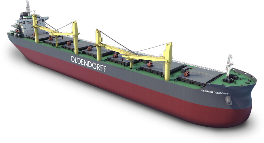 81,000 Tdw Geared Eco Type - Bulk Carrier Oldendorff (940x540), Png Download