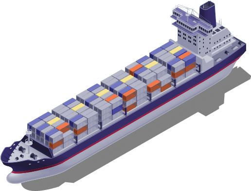 Ocean Freight Shipping Container Ship - Water Transportation (1167x796), Png Download