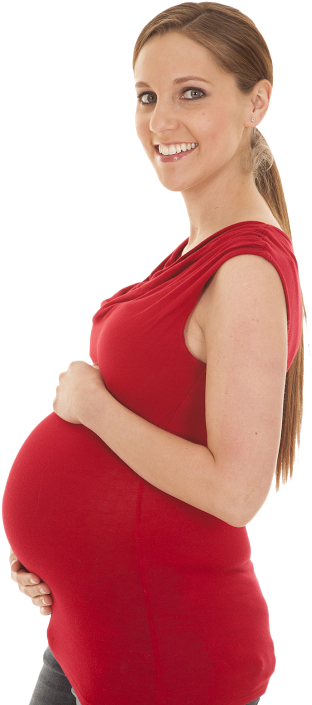 Women Doctors In India Female Specialists By Femcare - Pregnant Woman In Red (483x725), Png Download