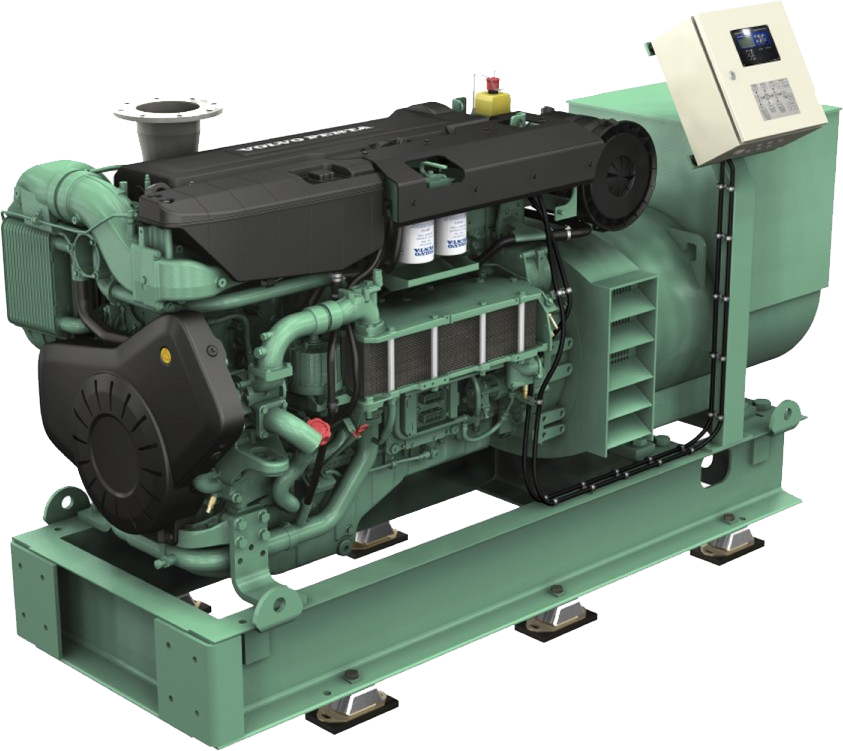 Volvo Marine Diesel Generators - Volvo Penta D12 (843x751), Png Download