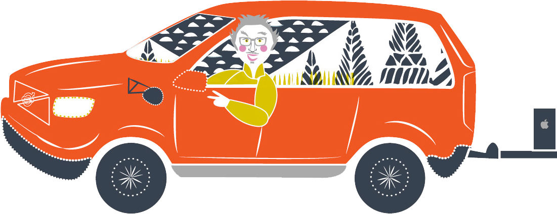 Bodhi Roadie Volvo - Compact Van (1113x537), Png Download