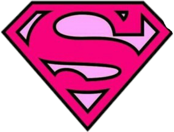 Supergirl Logo - Emblem Pink & Chromed Collector's Magnet 3  5/8"X2 5/8 " | eBay