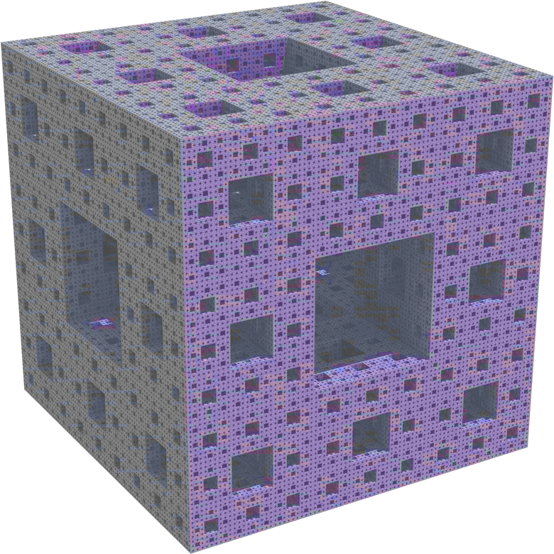 Freetoedit Vaporwave Vaporwavecrew Webpunk Aesthetic - Menger Sponge (800x800), Png Download