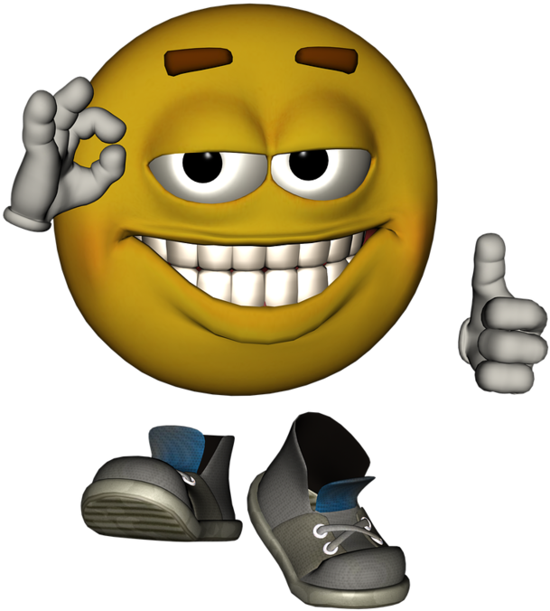 Emotiguy Thoughtful Face - Thumbs Up Emoji Face (878x1024), Png Download