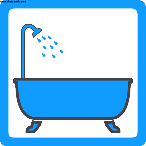 Awesome Bathtub And Shower Cartoon Tub - Clip Art (600x600), Png Download