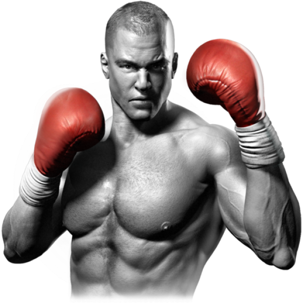 Red Fighter Boxing Gloves Free Png Download - Boxing Png (600x600), Png Download