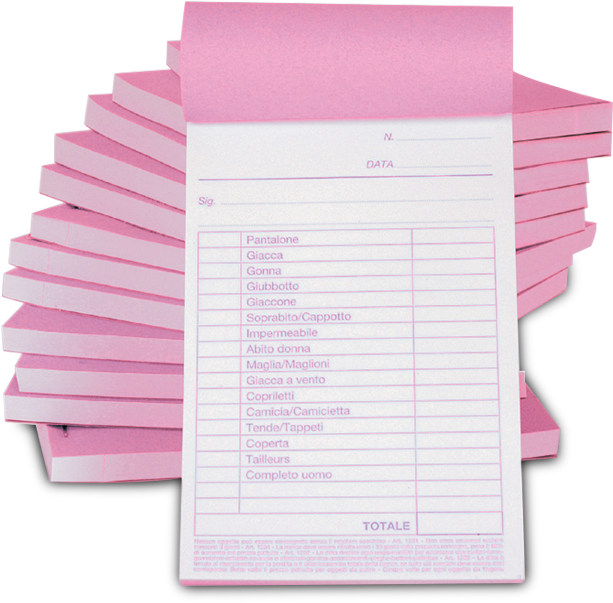 Ricevute Carta Chimica B35-001 - Blocchi In Carta Chimica (800x800), Png Download