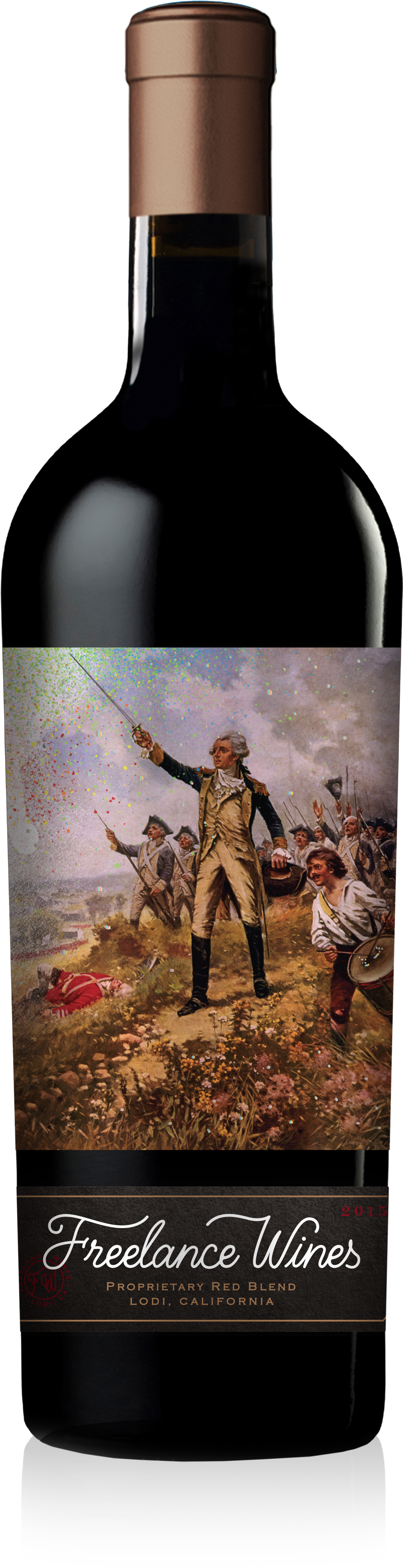Coup De Grace 2015 Hero Shot Front - Wine Bottle (2675x5156), Png Download
