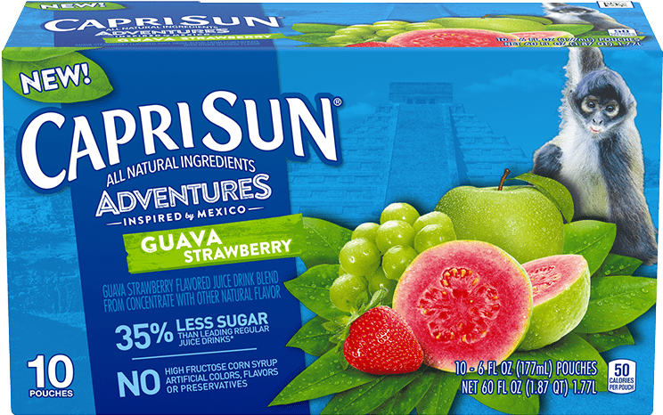 Guava Strawberry - Capri Sun Fruit Punch (750x750), Png Download