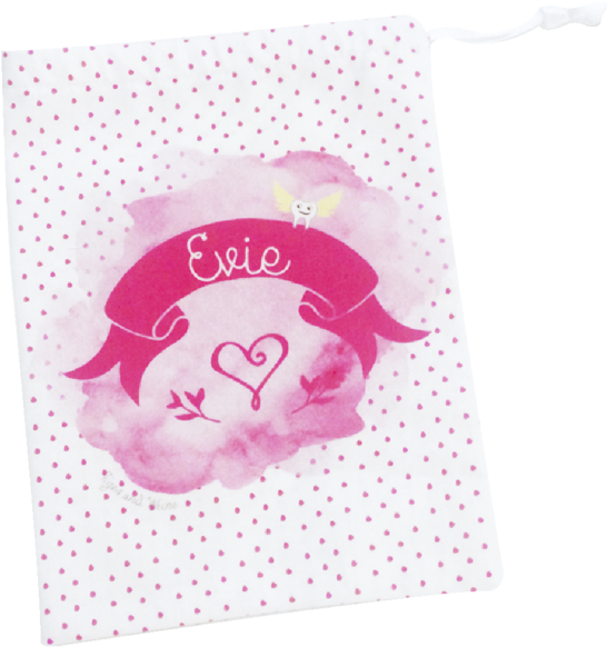 Custom Personalised Official Tooth Fairy Bag And Toothy - Cotton (565x600), Png Download