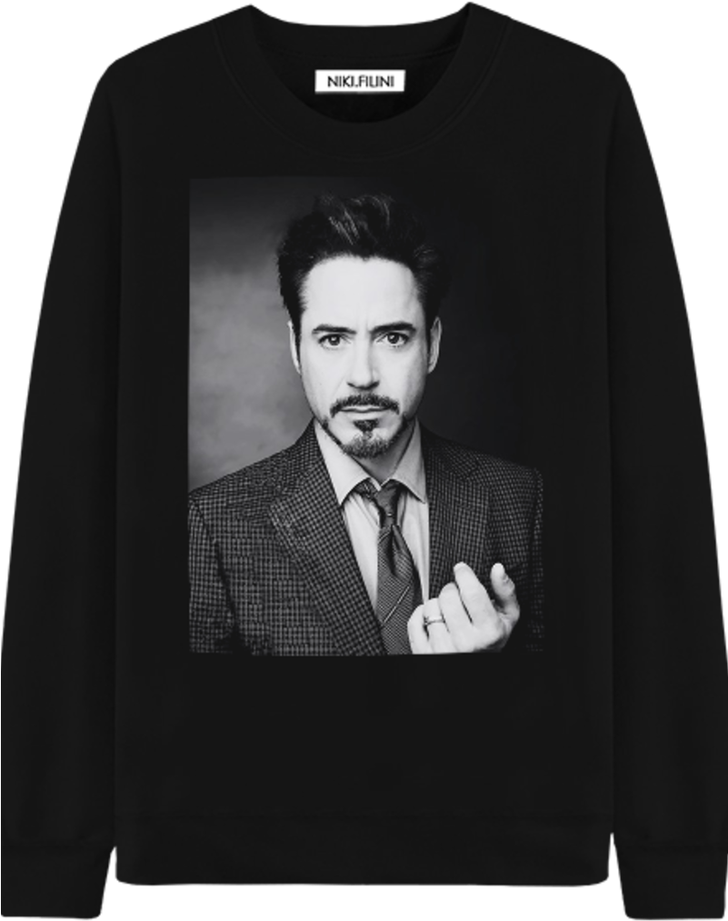 Свитшот Robert Downey Jr - Robert Downey Jr 2018 (800x1066), Png Download