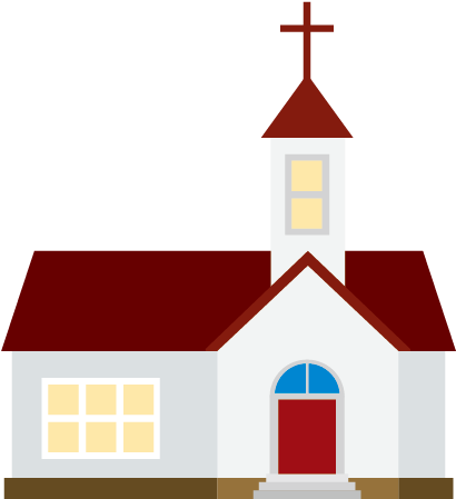 House Cartoon Church Download Hq Png Clipart - Church Cartoon Png (628x612), Png Download