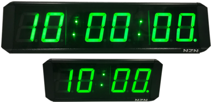 Nzn 6cm Multi-colour Led Digital Clock - Led Display (1024x1024), Png Download