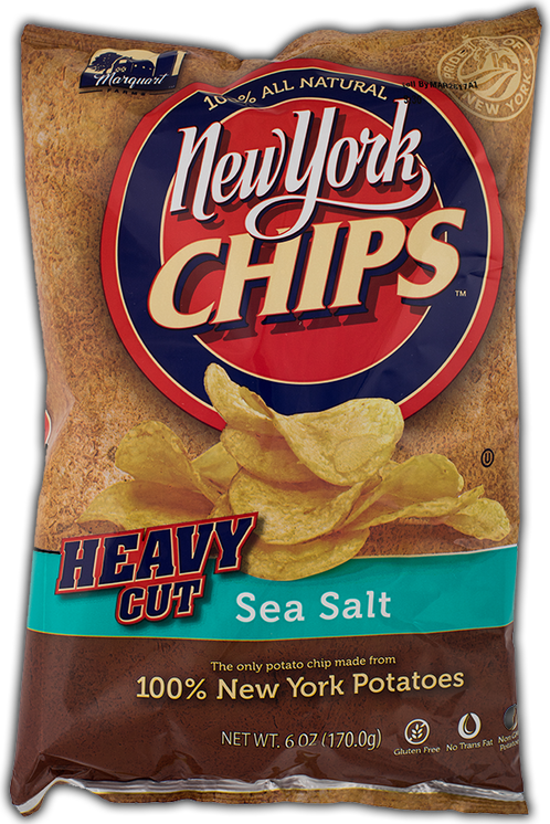 Heavy Cut Original Sea Salt Potato Chips, Home Grown - Junk Food (498x746), Png Download