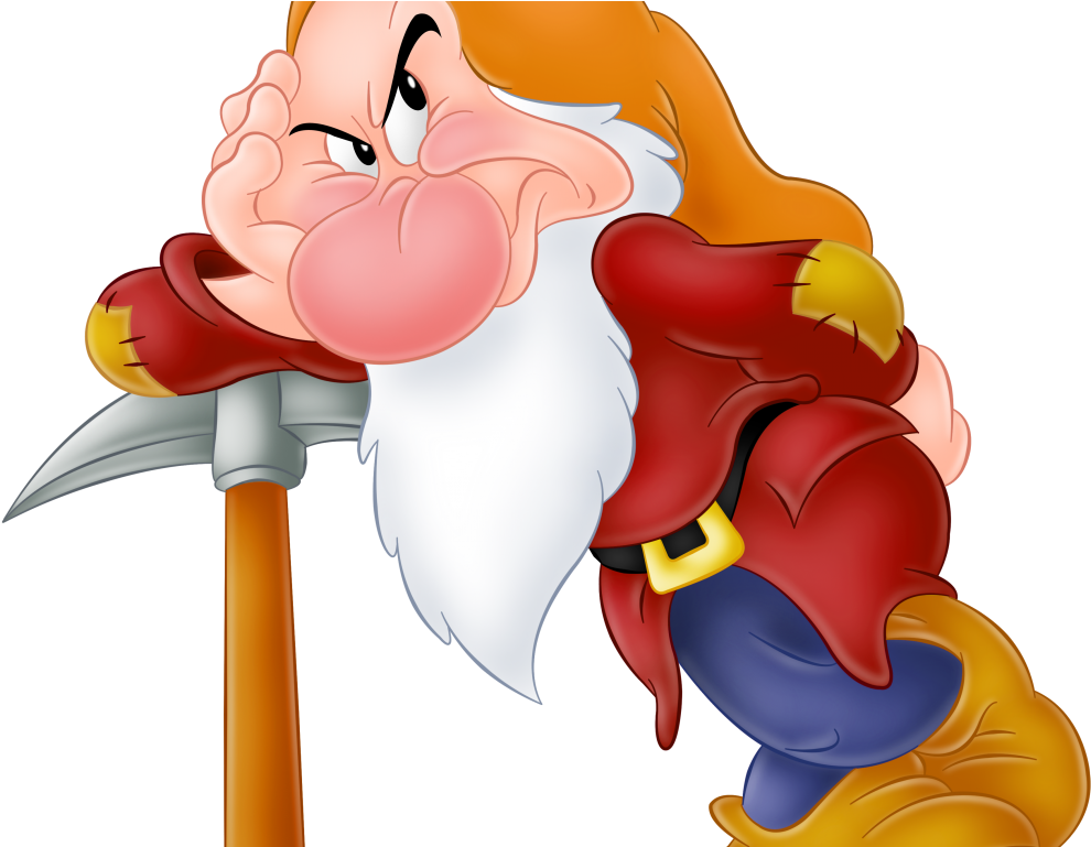 Grumpy Seven Dwarfs Cartoon Drawing - Free Transparent PNG Download ...